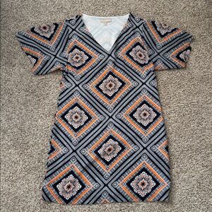 Banana Republic Navy & Orange Dress.  *NEW ✨ size: 10